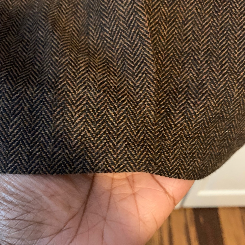 Brown Herringbone Men’s Two Piece Suit 5XL - Picture 5 of 11